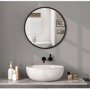 WOLTU W0ETT0045 espejo de pared - Redondo 60cm Negro Decorativo WOLTU W0ETT0045 espejo de pared - Redondo 60cm Negro Decorativo