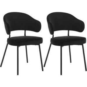 Conjunto de Sillas para Comedor WOLTU - Tapizado en Terciopelo, Patas Metálicas Conjunto de Sillas para Comedor WOLTU - Tapizado en Terciopelo, Patas Metálicas