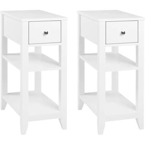 WOLTU 2x Nightstand with Drawer and Shelves - White - Product Type: Nightstand WOLTU 2x Nightstand with Drawer and Shelves - White - Product Type: Nightstand