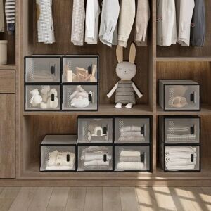 WOLTU W0ITT2049 Organizador de Zapatos - Apilable, Duradero, 12 Cajas WOLTU W0ITT2049 Organizador de Zapatos - Apilable, Duradero, 12 Cajas