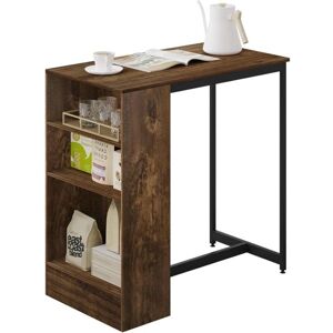 Mesa de bar de madera compacta WOLTU con estante de 3 niveles - Para comedor, sala, cocina Mesa de bar de madera compacta WOLTU con estante de 3 niveles - Para comedor, sala, cocina