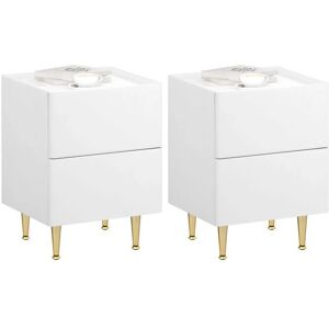 Woltu Mesitas de Noche - Set de 2 Mesitas Modernas - Mesita de Noche Woltu Mesitas de Noche - Set de 2 Mesitas Modernas - Mesita de Noche