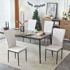 Woltu W0ATT0310-4 Dining Stool - Ergonomic, White, 150kg Support Woltu W0ATT0310-4 Dining Stool - Ergonomic, White, 150kg Support