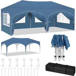 Carpa de jardín WOLTU 3x6m Azul - Tienda de fiesta con paneles laterales Carpa de jardín WOLTU 3x6m Azul - Tienda de fiesta con paneles laterales