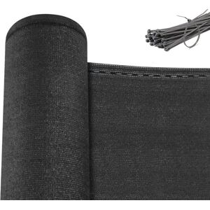 WOLTU Tela de privacidad - 280g/m² HDPE - Antracita - Personalizable WOLTU Tela de privacidad - 280g/m² HDPE - Antracita - Personalizable