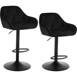 Taburete de Bar Modern Negro Ajustable Giratorio Woltu Taburete de Bar Modern Negro Ajustable Giratorio Woltu