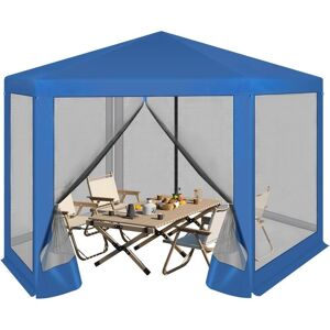 Pérgola de Exterior Woltu Hexagonal - 3,8x3,3m Azul Pérgola de Exterior Woltu Hexagonal - 3,8x3,3m Azul
