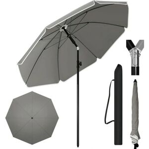 WOLTU Garden Umbrella 1.95m Gray - Adjustable Tilt & Height WOLTU Garden Umbrella 1.95m Gray - Adjustable Tilt & Height