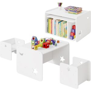 Ensemble de Table Multifonctionnel Woltu pour Enfants - Blanc - Mobilier pour Enfants - Publicité Ensemble de Table Multifonctionnel Woltu pour Enfants - Blanc - Mobilier pour Enfants - Publicité