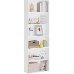 Estantería ajustable Woltu de 6 niveles - Blanco - 60x180x23,5 cm Estantería ajustable Woltu de 6 niveles - Blanco - 60x180x23,5 cm
