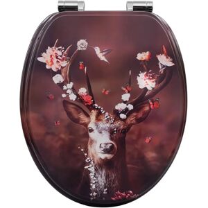 Woltu - Wooden Toilet Seat - Deer - Soft-Close - Toilet Seat Woltu - Wooden Toilet Seat - Deer - Soft-Close - Toilet Seat