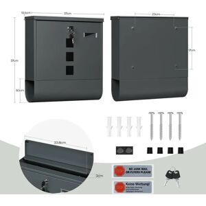 Buzón Woltu W0ITT6008 - Zona para periódicos con cerradura Buzón Woltu W0ITT6008 - Zona para periódicos con cerradura