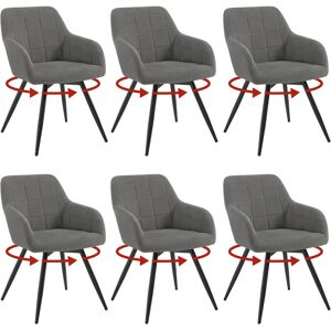 Woltu - Sillón giratorio moderno - Gris oscuro - Armchair Woltu - Sillón giratorio moderno - Gris oscuro - Armchair