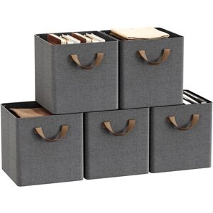 WOLTU - 5-Pack - Grey - 25L - Fabric Storage Boxes WOLTU - 5-Pack - Grey - 25L - Fabric Storage Boxes