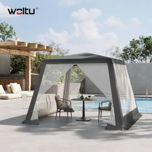 Woltu W0UETT0908 cenador - Azul - 3x3 m - Protección UV Woltu W0UETT0908 cenador - Azul - 3x3 m - Protección UV