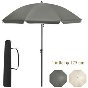 WOLTU - Ombrella φ175cm - Gris Oscuro - Sombrilla de jardín WOLTU - Ombrella φ175cm - Gris Oscuro - Sombrilla de jardín