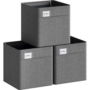 WOLTU Storage Boxes Set Foldable 25L Gray Dark WOLTU Storage Boxes Set Foldable 25L Gray Dark