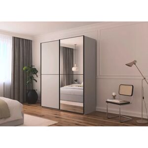 RAUCH - Scale-DUO - Seidengrau - Schwarze Griffe - Wardrobe RAUCH - Scale-DUO - Seidengrau - Schwarze Griffe - Wardrobe
