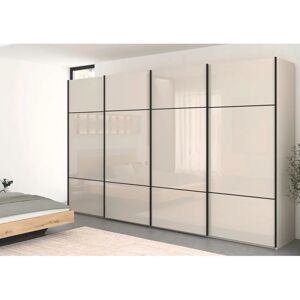 Rauch - Scale-TRIO - Champagner-Glas - Schwarze Griffleisten - Kleiderschrank Rauch - Scale-TRIO - Champagner-Glas - Schwarze Griffleisten - Kleiderschrank