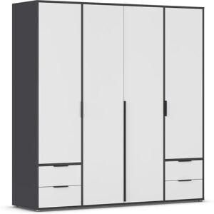 Rauch Nagata Kleiderschrank - 4-Tür Schrank mit Böden Rauch Nagata Kleiderschrank - 4-Tür Schrank mit Böden