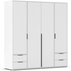 Rauch Nagata Weiß Kleiderschrank - 4 Türen, Verstellbare Regale Rauch Nagata Weiß Kleiderschrank - 4 Türen, Verstellbare Regale