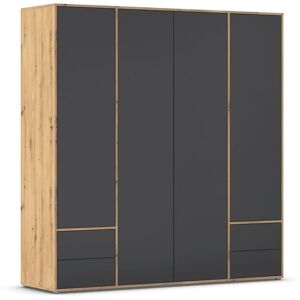 Rauch Nabila Kleiderschrank - 4 Türen, 7 Regale, Metall, MDF Rauch Nabila Kleiderschrank - 4 Türen, 7 Regale, Metall, MDF