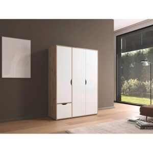 RAUCH NARAI Kleiderschrank - 3-Türen, Alpinweiß, Eiche Artisan RAUCH NARAI Kleiderschrank - 3-Türen, Alpinweiß, Eiche Artisan