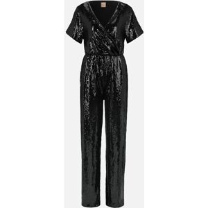 Hugo Boss Zwart Pailletten Jumpsuit - Dames Hugo Boss Zwart Pailletten Jumpsuit - Dames