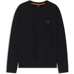 Hugo Boss Westart (50509323) - Relaxed-Fit Baumwolljersey Sweatshirt mit Logo-Patch (50509323) schwarz Hugo Boss Westart (50509323) - Relaxed-Fit Baumwolljersey Sweatshirt mit Logo-Patch (50509323) schwarz