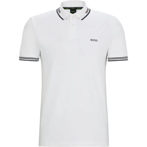 Hugo Boss Paul (50506193) - Slim-fit polo shirt in stretch cotton with branding (50506193) white Hugo Boss Paul (50506193) - Slim-fit polo shirt in stretch cotton with branding (50506193) white