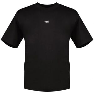 Hugo Boss Herr Logo Artwork Relaxed T-Shirt - Svart - Storlek 38 Hugo Boss Herr Logo Artwork Relaxed T-Shirt - Svart - Storlek 38