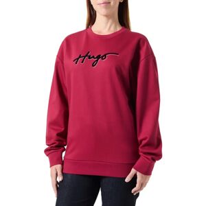 Hugo Baumwoll-Sweatshirt - Flockdruck & Strass Hugo Baumwoll-Sweatshirt - Flockdruck & Strass