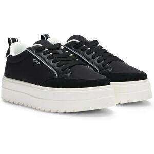 Hugo Boss Women's Lyssa Tennis Black/White Trainers - Size 6 Hugo Boss Women's Lyssa Tennis Black/White Trainers - Size 6
