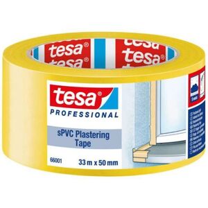 Tesa Yellow Plastering Tape - UV Resistant, 33m x 50mm Tesa Yellow Plastering Tape - UV Resistant, 33m x 50mm