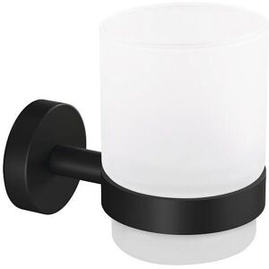 Tesa Moon Black Wall-mounted toothbrush holder - Modern bathroom accessory Tesa Moon Black Wall-mounted toothbrush holder - Modern bathroom accessory