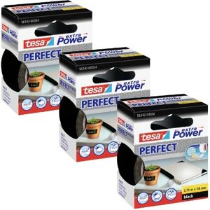 Tesa Black 3 Rolls - Heavy Duty Duct Tape Tesa Black 3 Rolls - Heavy Duty Duct Tape