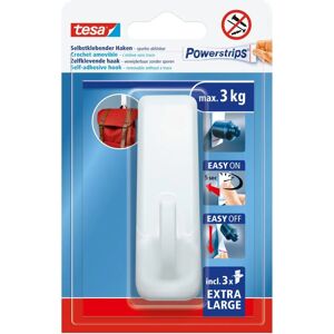 TESA Powerstrips XL Rectangular Adhesive Hook - 3kg TESA Powerstrips XL Rectangular Adhesive Hook - 3kg