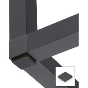 Hettich 9298864 Glissière de tiroir - 15x15 mm, Noir, Autocollant Hettich 9298864 Glissière de tiroir - 15x15 mm, Noir, Autocollant