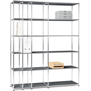 Tchibo - Offenes Regal CN3 - 155x40x194,5cm - Grau - Metall/ Kunststoff Tchibo - Offenes Regal CN3 - 155x40x194,5cm - Grau - Metall/ Kunststoff