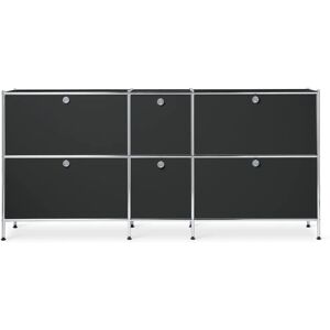 Tchibo Cn3 Metall-Sideboard - 6 Türen - Schwarz - Stahl/Aluminium/Kunststoff Tchibo Cn3 Metall-Sideboard - 6 Türen - Schwarz - Stahl/Aluminium/Kunststoff
