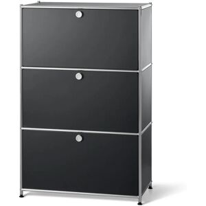 Tchibo Modell CN3 Schwarzes Metallregal mit 3 Türen Tchibo Modell CN3 Schwarzes Metallregal mit 3 Türen