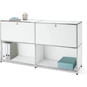 Tchibo Cn3 Weiß Metall Sideboard mit Verstellbaren Türen Tchibo Cn3 Weiß Metall Sideboard mit Verstellbaren Türen