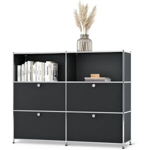 Tchibo - Metall-Kommode »CN3« mit verstellbaren Türen - 152x40x120,5cm - Schwarz Tchibo - Metall-Kommode »CN3« mit verstellbaren Türen - 152x40x120,5cm - Schwarz