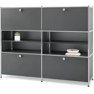 Tchibo - Metallkommode CN3 - 4 Türen - Grau Tchibo - Metallkommode CN3 - 4 Türen - Grau