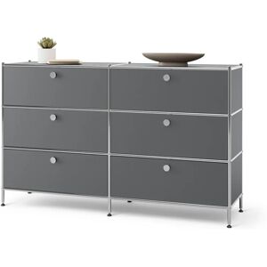 Tchibo Kommode Metall »CN3« mit 6 Schubladen - grau - Stahl / Aluminium / Kunststoff Tchibo Kommode Metall »CN3« mit 6 Schubladen - grau - Stahl / Aluminium / Kunststoff