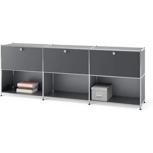 Tchibo - Sideboard Cn3 - Metall, Grau, Chrom - 227x40x82,5cm - Stahl/Aluminium/Kunststoff Tchibo - Sideboard Cn3 - Metall, Grau, Chrom - 227x40x82,5cm - Stahl/Aluminium/Kunststoff