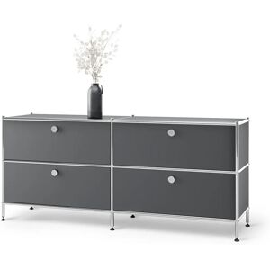 Tchibo Lowboard CN3 mit 4 Schubladen - 152x40x53,5cm, Grau, Stahl / Aluminium / Kunststoff Tchibo Lowboard CN3 mit 4 Schubladen - 152x40x53,5cm, Grau, Stahl / Aluminium / Kunststoff
