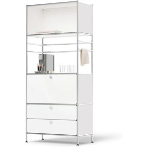 Tchibo - Metallregal »Cn3« mit 1 Klappe und 2 Schubladen - 77x40x177,5cm - Weiß Tchibo - Metallregal »Cn3« mit 1 Klappe und 2 Schubladen - 77x40x177,5cm - Weiß