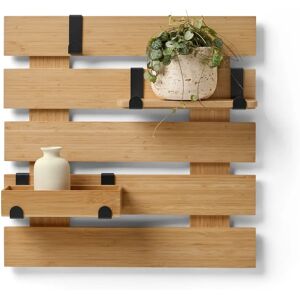 Tchibo Wandregal mit flexiblen Haken - 50x13x50cm - Schwarz Tchibo Wandregal mit flexiblen Haken - 50x13x50cm - Schwarz