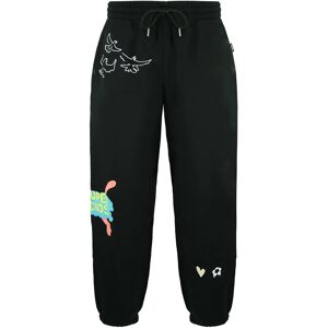 Puma x Kidsuper Studios Stretch Waist Black Mens Graphic Joggers - Joggers Puma x Kidsuper Studios Stretch Waist Black Mens Graphic Joggers - Joggers